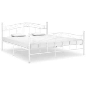 vidaXL Bett Wei&szlig; Metall 180x200 cm