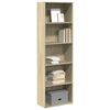 vidaXL B&uuml;cherregal Sonoma-Eiche 60x30x189 cm Holzwerkstoff