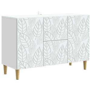 vidaXL Sideboard Wei&szlig; 89 x 34,5 x 60 cm Holzwerkstoff