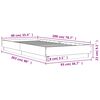 vidaXL Bettgestell ohne Matratze Sonoma-Eiche 90x200 cm Holzwerkstoff