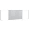 vidaXL Magnetisches Whiteboard Klappbar 160x50x1,7 cm Aluminium