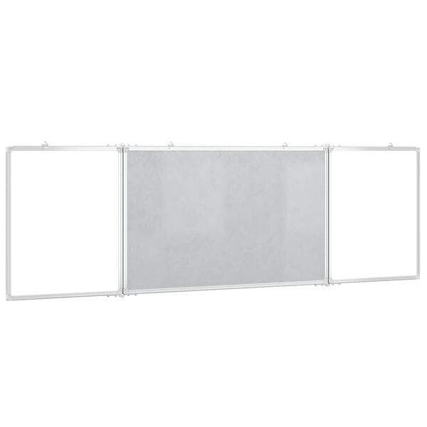 vidaXL Magnetisches Whiteboard Klappbar 160x50x1,7 cm Aluminium