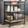 vidaXL K&uuml;chenwagen Sonoma-Eiche 65x40x86,5 cm Holzwerkstoff
