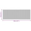 vidaXL Teppich Rechteckig Braun 70x200 cm Bambus