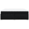 vidaXL Boxspringbett mit Matratze Schwarz 200x200 cm Stoff