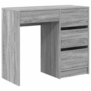 vidaXL Schreibtisch Graues Sonoma Holzwerkstoff 90 x 37,5 x 75 cm