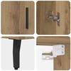 vidaXL Highboard Artisan-Eiche 69,5 x 34 x 180 cm