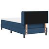 vidaXL Boxspringbett mit Matratze Blau 200 x 90 cm Polyester