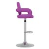 vidaXL Barhocker 2 Stk. Lila Kunstleder