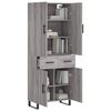 vidaXL Highboard Grau Sonoma 69,5x34x180 cm Holzwerkstoff
