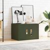 vidaXL Aufbewahrungsschrank Olive Gr&uuml;n 60 x 40 x 40 cm Stahl