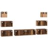 vidaXL TV-Schrankset Wandmontiert 8 pcs Altholz Holzwerkstoff