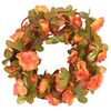 vidaXL Weihnachtskr&auml;nze Blumen 6 Stk. Orange 250 cm