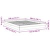 vidaXL Massivholzbett ohne Matratze 140x200 cm Eichenholz