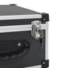 vidaXL CD-Koffer f&uuml;r 40 CDs Aluminium ABS Schwarz