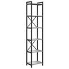 vidaXL B&uuml;cherregal 40 x 30 x 189,5 cm Holzwerkstoff Grau Sonoma