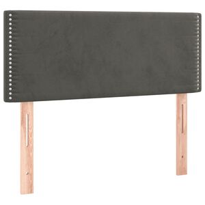 vidaXL Kopfteil Dunkelgrau 100x5x78/88 cm Samt