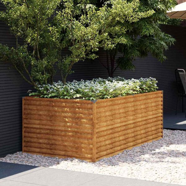 vidaXL Hochbeet 196x100x69 cm Cortenstahl