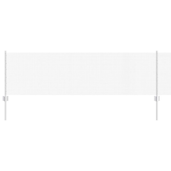 vidaXL Zaun mit Pfosten Silber 0,6 x 10 m Stahl