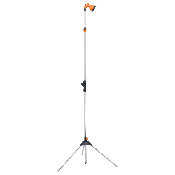 vidaXL Gartendusche mit Stativ 221 cm Aluminium