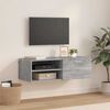 vidaXL Holzschrank Graues Sonoma 100,5 x 39 x 30 cm Holzwerkstoff