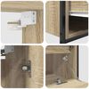 vidaXL Badezimmermöbel Set 5 pcs Beige 76,5 x 35 x 95 cm Holzwerkstoff