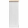 vidaXL Nachttisch Wei&szlig; 53 x 39 x 103 cm Massives Kiefernholz