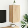 vidaXL TV-Wandschrank mit LED-Leuchten Sonoma-Eiche 40,5x35x80 cm