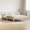 vidaXL Bettrahmen Braun 225,5 x 165,5 x 69,5 cm Massivholz Kiefer
