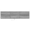 vidaXL TV-Wandschrank mit LED Grau Sonoma 180x31x45 cm
