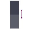 vidaXL Verdunkelungsrollo Marineblau 70x210cm Stoffbreite 65,7 cm