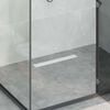 vidaXL 2 in 1 Duschabfluss Silber 50 cm Edelstahl 304