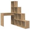 vidaXL Eck-Schreibtisch Artisan-Eiche Holzwerkstoff