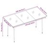 vidaXL 7-tlg. Garten-Essgruppe mit Auflagen Poly Rattan und Glas