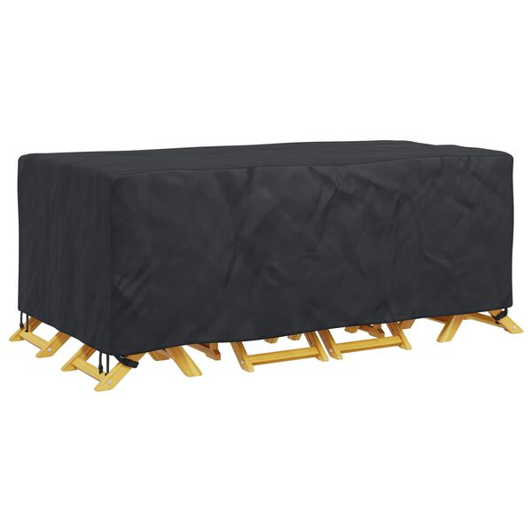 vidaXL M&ouml;belbezug Uni Schwarz 200 x 110 x 70 cm 600D