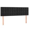 vidaXL Boxspringbett mit Matratze & LED Schwarz 140x200 cm Samt
