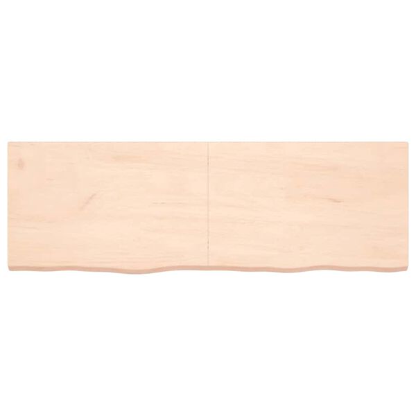 vidaXL Wandregal 180x60x(2-6) cm Massivholz Eiche Unbehandelt