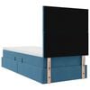 vidaXL Bett mit Stauraum und LED mit LED Dunkelblau 90 x 190 cm Samt