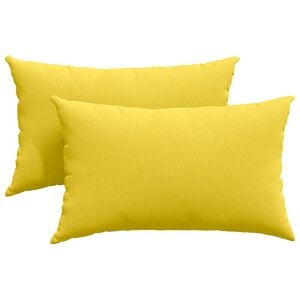 vidaXL Sofakissen 2 pcs Helles Gelb 50 x 30 cm Stoff