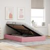 vidaXL Aufbewahrungsbett mit Matratze Rosa 140 x 200 cm Samt
