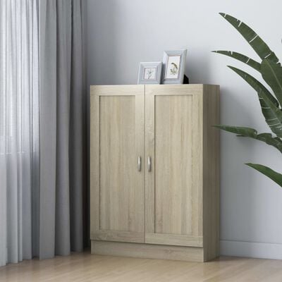 vidaXL Bücherschrank Sonoma-Eiche 82,5x30,5x115 cm Holzwerkstoff