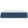 vidaXL Aufbewahrungsbett mit Matratze Blau 200 x 200 cm Polyester