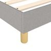 vidaXL Boxspringbett mit Matratze Hellgrau 140x200 cm Stoff