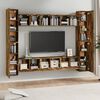 vidaXL 10-tlg. TV-Schrank-Set R&auml;uchereiche Holzwerkstoff