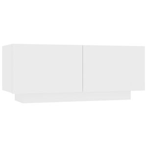 vidaXL Nachttisch Wei&szlig; 100x35x40 cm Holzwerkstoff