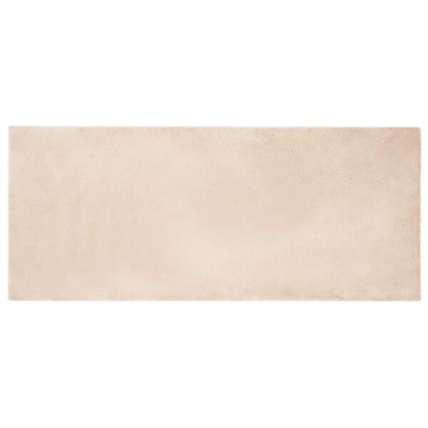vidaXL Kunstfell Hasen Teppich Olite Taupe 100 x 200 cm Polyester