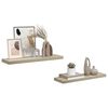 vidaXL Schweberegale 2 Stk. Eiche-Optik 80x23,5x3,8 cm MDF