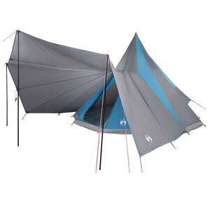 vidaXL Familien-Tipi-Zelt Tipi Blau und Grau 510 x 690 x 330 cm