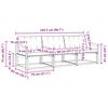 vidaXL Outdoor-Sofagarnitur mit Kissen 3 pcs Natur und Creme