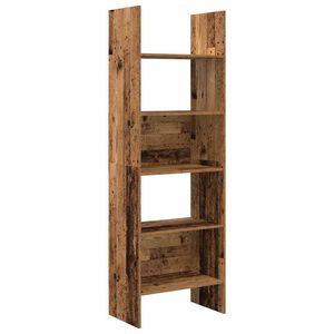 vidaXL B&uuml;cherregal 5 Ebenen 60 x 35 x 180 cm Holzwerkstoff Altholz